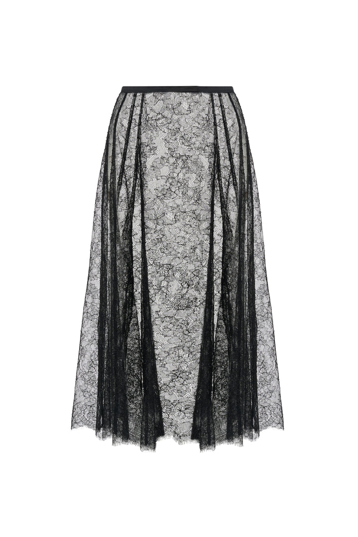 NEPHELE FRENCH CHANTILLY LACE SKIRT