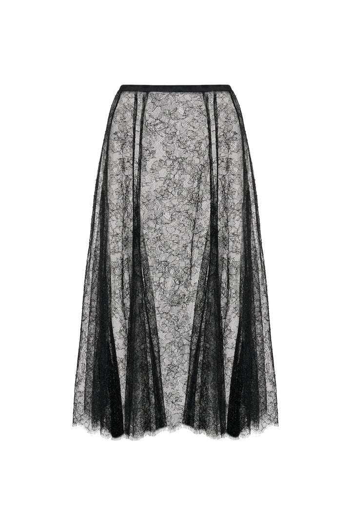 NEPHELE FRENCH CHANTILLY LACE SKIRT